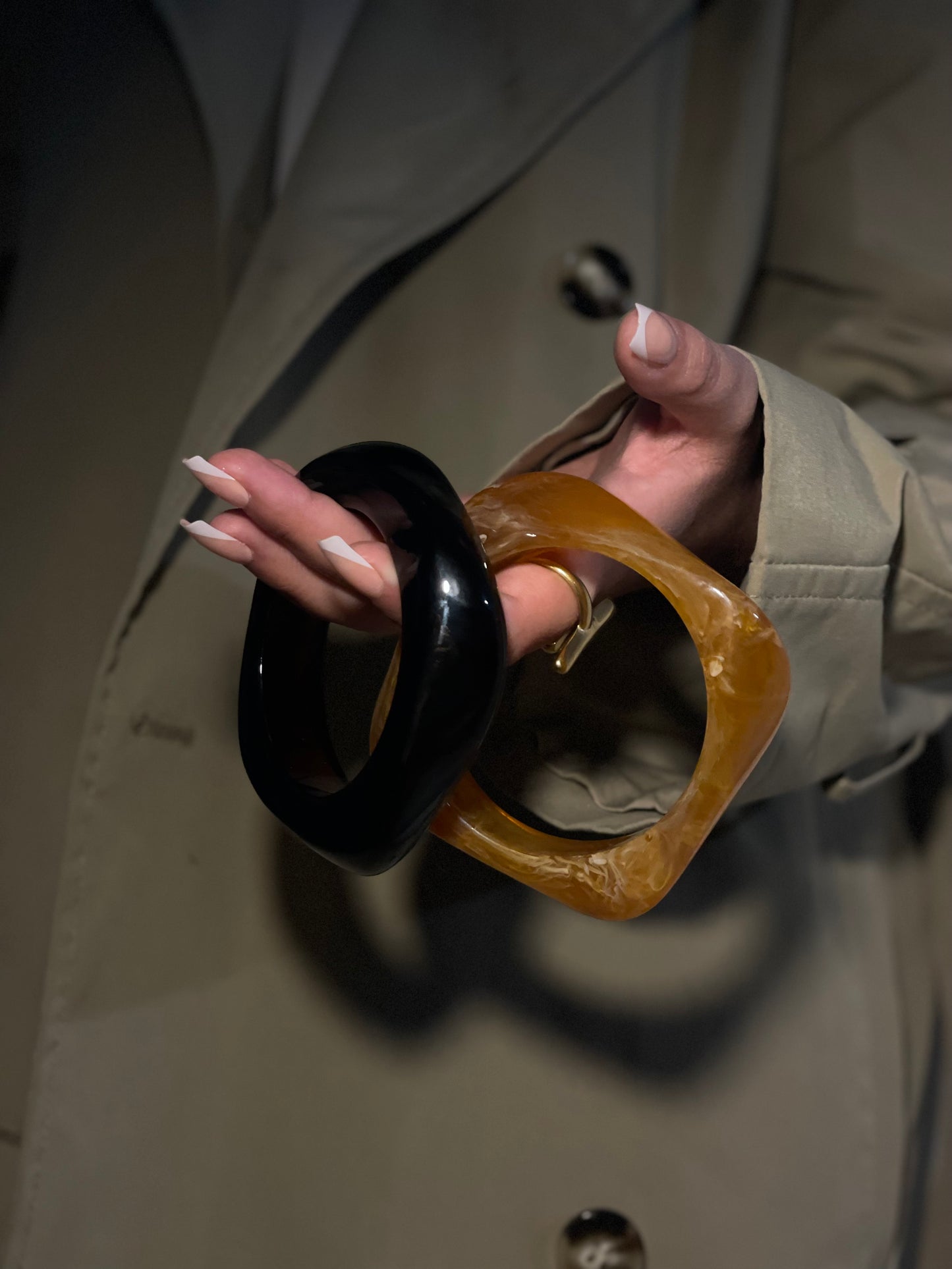 Bracelet résine noir