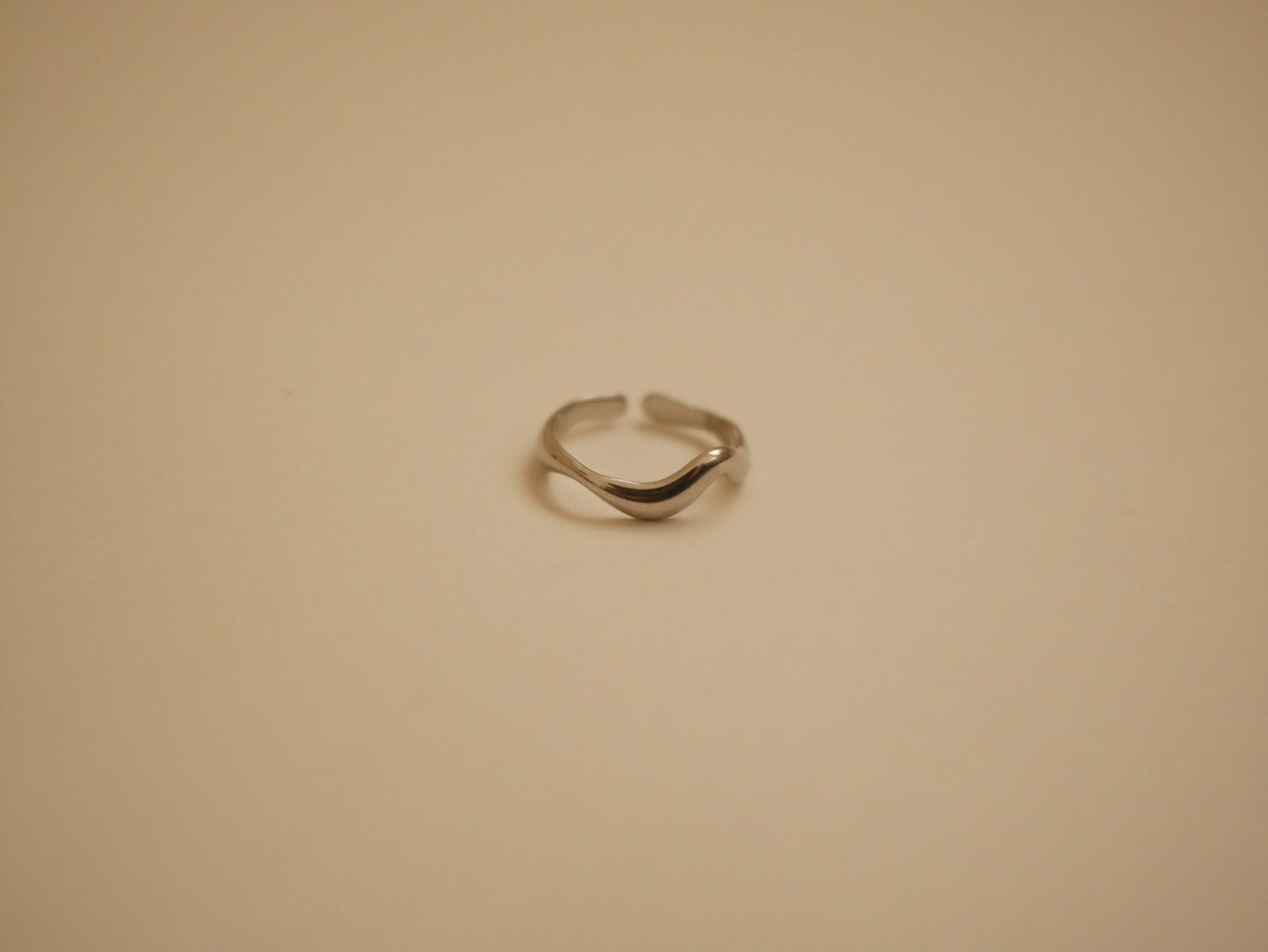 Bague Vague en Acier inoxydable - LYDIA